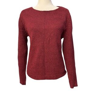 Liz Claiborne Lizwear Burgundy Crewneck Sweater, Size Large!